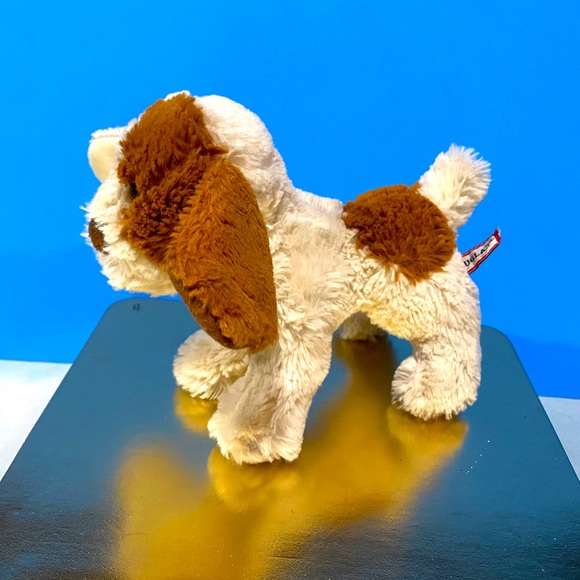 DOUGLAS CUDDLE TOYS VTG 2010 WHITE SPANIEL PUPPY SUPER SOFT PLUSH KEENE, NH 7” - Picture 2 of 14